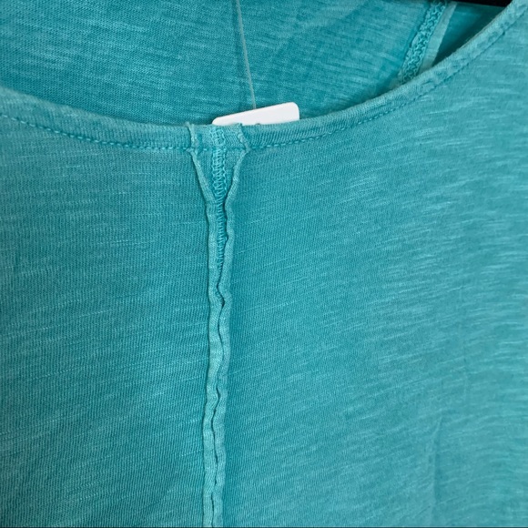 Revolve LAmade Lory Split Back Long Sleeve Tee Blue Lagoon Size Small NWT - Picture 5 of 10